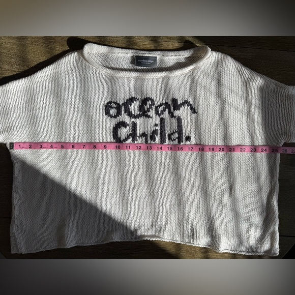 Wooden Ships Ocean Child Rollneck Cotton Looseweave Sweater Size M/L - Picture 7 of 8